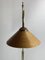 Italian Floor Lamp in Bamboo Rattan and Brass, 1970s, Image 8