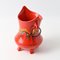 Jarrón italiano de cerámica roja de Bertoncello, años 70, Imagen 6