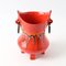 Vaso in ceramica rossa di Bertoncello, Italia, anni '70, Immagine 4