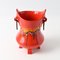 Jarrón italiano de cerámica roja de Bertoncello, años 70, Imagen 5