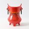 Italian Red Ceramic Vase from Bertoncello, 1970s 1