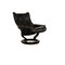 Wing Lounge Chair with Stool in Leather from Stressless, Set of 2 3