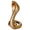 20th Century Snake Resin Gilt Sculpture Standing Cobra, France, Image 1