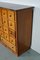 Large Mid-20th Century Dutch Industrial Beech Apothecary Cabinet 13
