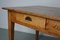 19th Century French Light Gold Oak Rustic Farmhouse Dining Table, Image 3