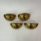 Golden Wall Lamps, 1970s, Set of 4 7