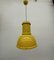 Lámpara colgante industrial amarilla de Fontana Arte, años 70, Imagen 4