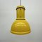 Lámpara colgante industrial amarilla de Fontana Arte, años 70, Imagen 14