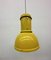 Industrial Yellow Hanging Lamp from Fontana Arte, 1970s 2
