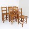Extendable Wooden Dining Room Table and Chairs, Set of 6 4