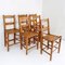 Extendable Wooden Dining Room Table and Chairs, Set of 6, Image 4