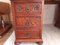 Vintage Carved Oak Writing Desk with Leather Top, 1970s 9