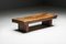 Brutalist Wooden Coffee Table, France, 1950s 5