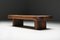Brutalist Wooden Coffee Table, France, 1950s 6