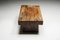 Brutalistischer Couchtisch aus Holz, Frankreich, 1950er 9