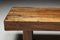 Brutalist Wooden Coffee Table, France, 1950s, Image 12