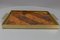 Mid-Century Brass, Plywood and Veneer Serving Tray, 1960s 9