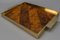 Mid-Century Brass, Plywood and Veneer Serving Tray, 1960s, Image 3
