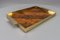 Mid-Century Brass, Plywood and Veneer Serving Tray, 1960s, Image 13
