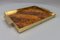 Mid-Century Brass, Plywood and Veneer Serving Tray, 1960s, Image 14
