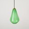 Suspension en Verre de Murano Vert et Laiton de Stilnovo, 1950s 7