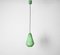 Green Murano Cased Glass and Brass Pendant from Stilnovo, 1950s 5