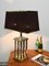 Lampe de Bureau Colonnes Hollywood Regency en Chrome et Laiton par Rome Rega, 1970s 6