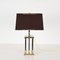 Hollywood Regency Chrome and Brass Columns Table Lamp by Rome Rega, 1970s 4