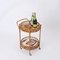 French Riviera Bamboo and Rattan Serving Bar Cart Trolley, 1960s, Image 12