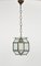 Mid-Century Pendant Light in Brass and Beveled Glass in the style of Adolf Loos, Italy, 1950s 5