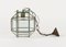 Mid-Century Pendant Light in Brass and Beveled Glass in the style of Adolf Loos, Italy, 1950s 14