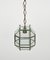 Mid-Century Pendant Light in Brass and Beveled Glass in the style of Adolf Loos, Italy, 1950s 7