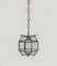 Lampe à Suspension Mid-Century en Laiton et Verre Biseauté de style Adolf Loos, Italie, 1950s 4