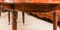Tavolo da pranzo Regency a fisarmonica con sedie, XIX secolo, set di 11, Immagine 10