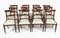 Tavolo da pranzo Regency a fisarmonica con sedie, XIX secolo, set di 11, Immagine 15