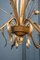 Lámpara de araña vintage de metal dorado, 1960, Imagen 3
