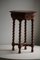 Antique French Carved Side Table in Oak, 1890s 13