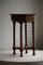 Antique French Carved Side Table in Oak, 1890s 12