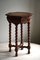 Antique French Carved Side Table in Oak, 1890s 3