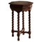 Antique French Carved Side Table in Oak, 1890s 1