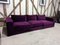 Vintage Velvet Sofa in Purple, Image 1