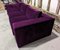 Vintage Velvet Sofa in Purple, Image 2