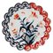 Japanese Imari Lobed Porcelain Plate, 19th Century 1