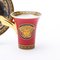 24kt Gold Porcelain Versace Medusa Cup & Saucer from Rosenthal, Set of 2, Image 2