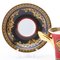 24kt Gold Porcelain Versace Medusa Cup & Saucer from Rosenthal, Set of 2 3
