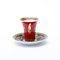 24kt Gold Porcelain Versace Medusa Cup & Saucer from Rosenthal, Set of 2 7