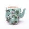 Chinese Hand-Painted Celadon Glazed Blossoms Teapot 5