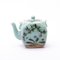 Chinese Hand-Painted Celadon Glazed Blossoms Teapot 3
