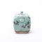 Chinese Hand-Painted Celadon Glazed Blossoms Teapot 2