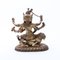 Tibetische Hindu-Buddhistische Skulptur aus vergoldeter Bronze 3